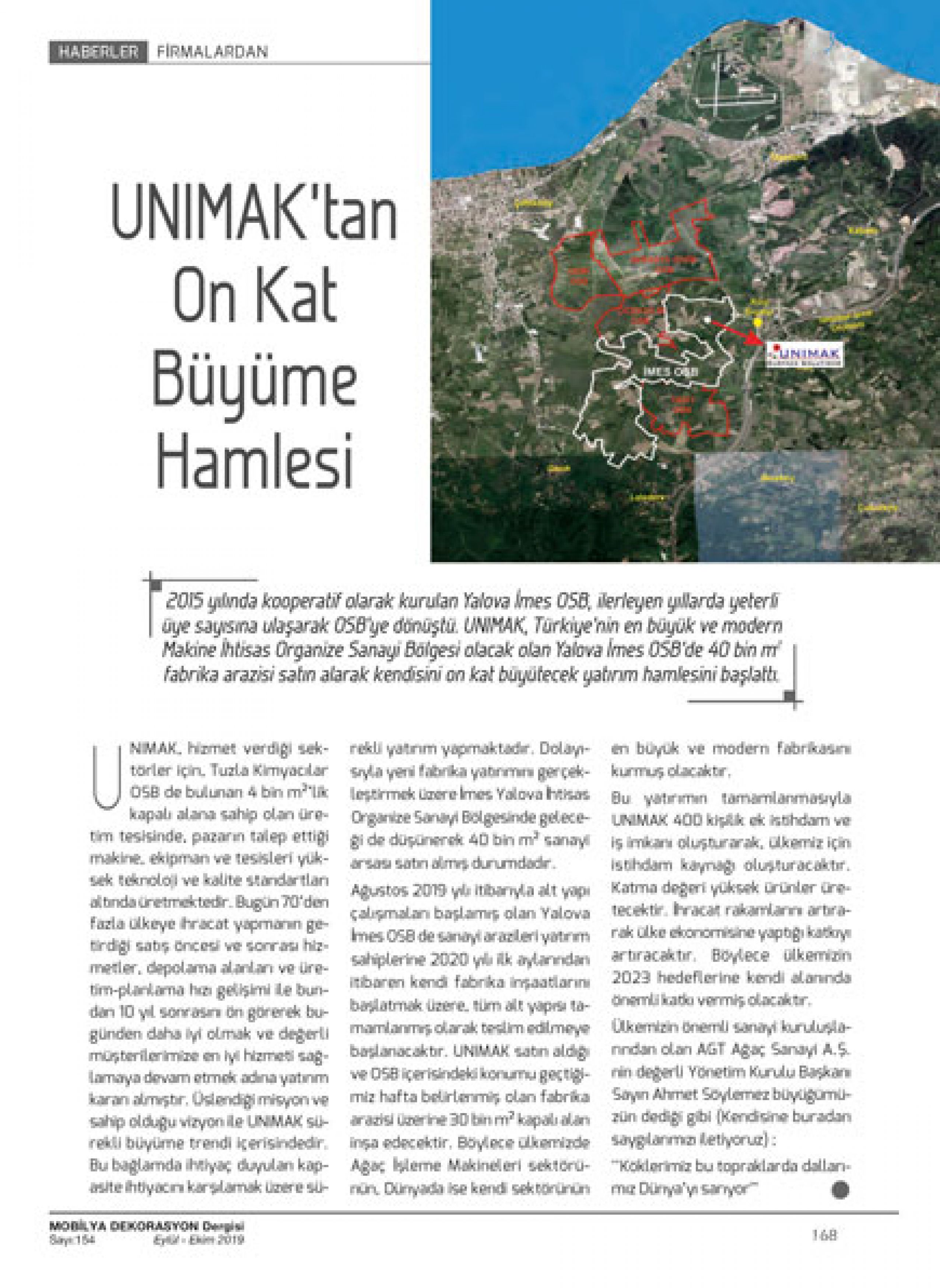 UNIMAK’tan On Kat Büyüme Hamlesi